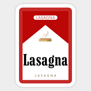 Smoking Lasagna Sticker